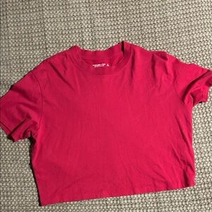 Abercrombie & Fitch Vibrant Fuschia Short Sleeve Tee